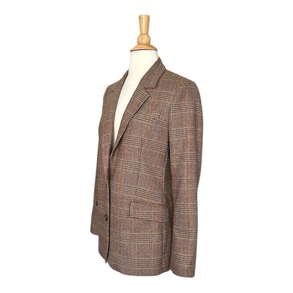 JACK WILLS Fox Brothers Lambswool Glen Plaid‎ Blazer British Tailored Jacket 6 - Picture 7 of 16